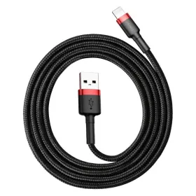 <![CDATA[Baseus Cafule USB Lightning Cable 2.4A 1m (Red+Black)]]>
